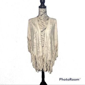 Cream Cutout Boho Chic Wrap